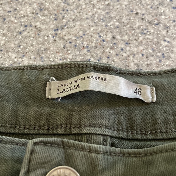 Army green stretchy pants. - Picture 4 of 5